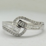 *Fine Jewelry 14 kt. White Gold, 0.41CT Diamond Ring (Q 11-0054)