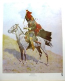 FREDERIC REMINGTON (After) The Blanket Signal Print, 22.5'' x 28''