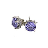 Silver Tone Swarovski Ements Earrings