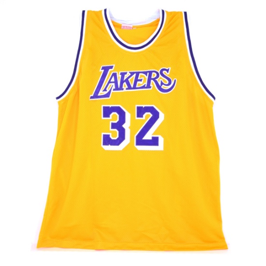 Very Rare Magic Johnson Signed Lakers Jersey Authenticated By JSA