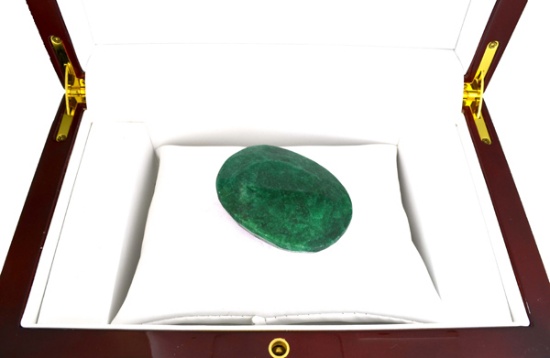 APP: 17.7k 264.70CT Oval Cut Emerald Gemstone