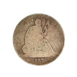 1876-S Liberty Seated Half Dollar Coin
