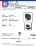 APP: 13.7k Fine Jewelry Designer Sebastian 330.55CT Pear Cut Emerald and Sterling Silver Pendant