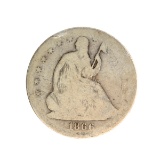 1866 Liberty Seated Half Dollar Coin