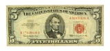 Rare 1963 $5 Red Seal United States Note