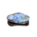 APP: 1.8k 72.01CT Free Form Cabochon Blue Boulder Brown Opal Gemstone