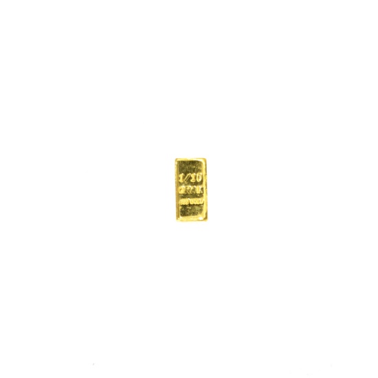 0.10 (1/10) Gram .999 Fine Gold Bar
