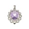 APP: 1.2k Fine Jewelry 11.55CT Purple Amethyst And White Sapphire Sterling Silver Pendant