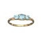 APP: 0.5k Fine Jewelry, Designer Sebastian 14 KT Gold, 0.71CT Blue Topaz And Diamond Ring
