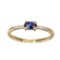 APP: 0.7k Fine Jewelry 14 KT Gold, 0.28CT Blue Sapphire And Diamond Ring