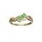 APP: 0.9k Fine Jewelry, Designer Sebastian, 14 KT Gold, 0.25CT Round Cut Emerald And Diamond Ring