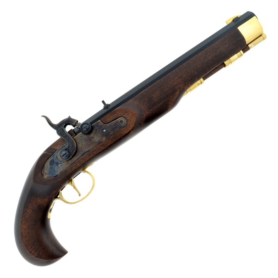 P1060 Kentucky Pistol .50 Cal Blued Barrel Blade Sights (No Gun Sales To: NY, HI, AK.)