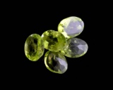 APP: 1k 5.23CT Oval Cut Green Peridot Parcel