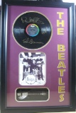 Beatles Engraved Vinyl & Guitar - Plate Signatures