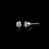 APP: 1.3k *Fine Jewelry 14 kt. White Gold, Custom Made 0.50CT Round Brilliant Cut Diamond Earrings