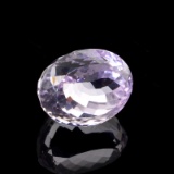 APP: 1k 33.12CT Oval Cut, Light Purple Amethyst Gemstone