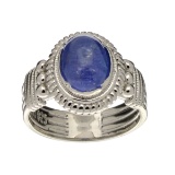 Rare Designer Sebastian Vintage, Tanzanite And Sterling Silver Ring