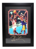 Rare Plate Signed Jordan And Kobe Photo Great Memorabilia  -PNR-