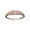 Designer Sebastian 14 KT Rose Gold, 0.73CT Morganite and 0.01CT Round Brilliant Cut Diamond Ring