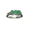 APP: 0.4k Fine Jewelry 0.95CT Oval Cut Emerald And Diamond Over Sterling Silver Ring