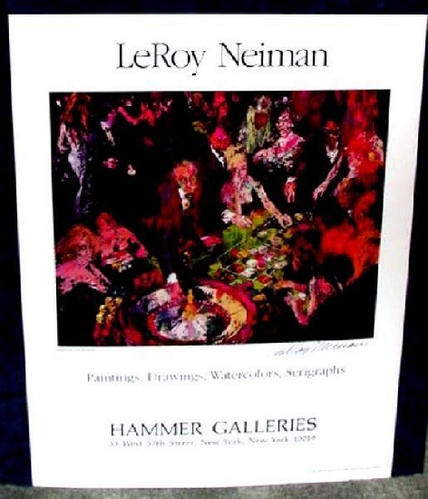 Hand Signed LeRoy Neiman: International Roulette