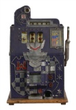 Extremely Rare 5¢ Mills Blue Front ''''Castle Front'''' Slot Machine -P-