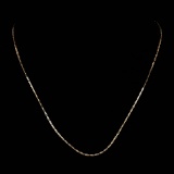 *Fine Jewelry 14 KT Gold, 2.1GR, 18'' Pinsetta Chain (GL 2.1-7)