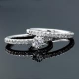 APP: 11.1k *Fine Jewelry 14 KT White Gold, 1.25CT Round Brilliant Cut Diamond Engagement Ring