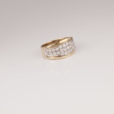 *Fine Jewelry Custom Made 14 KT Gold And 1.00CT Diamond Ring (FR F526)