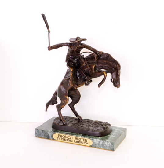 Bronco Buster- By Frederic Remington- Bronze Reissue