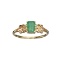APP: 0.8k Fine Jewelry, Designer Sebastian 14 KT Gold, 0.61CT Emerald And Diamond Ring
