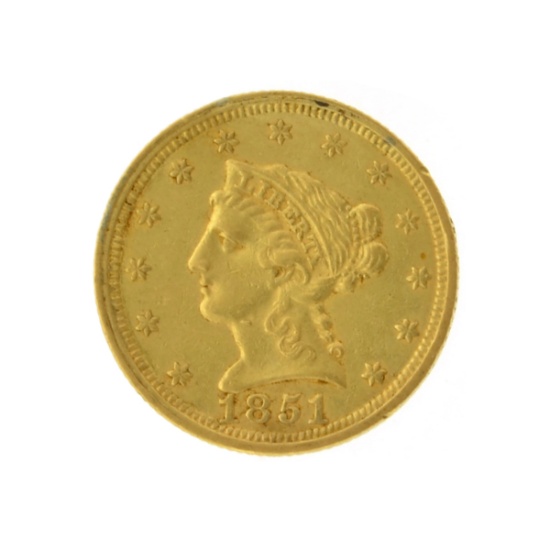 1851 $2.50 Liberty Head Gold Coin