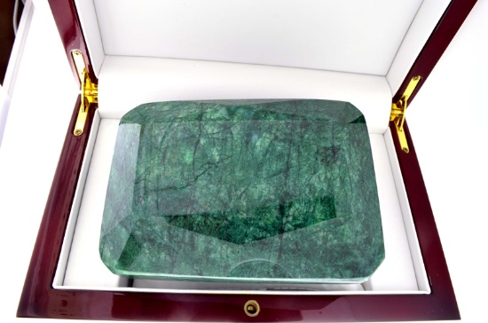 APP: 17.5k 5,395.00CT Emerald Cut Green Beryl Emerald Gemstone