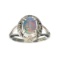 APP: 0.5k Fine Jewelry Designer Sebastian, 0.71CT Oval Cut Opal Doublet And Sterling Silver Ring