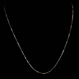 *Fine Jewelry 14 KT Gold, Pinsetta 1.1GM, 18'' Chain (GL 1.1.-17-1)