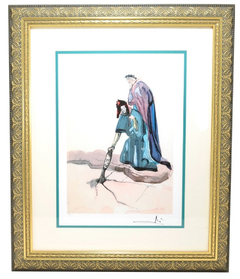 SALVADOR DALI (After) ''The Betrayers To Their Homeland'' Framed 20x24 Ltd. Edt 13/99