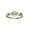 APP: 0.9k Fine Jewelry, Designer Sebastian 14 KT Gold, 0.33CT Tanzanite And Diamond Ring