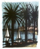 Bernard Buffet Lithograph ''''Cannes'''' 12 x 17 Paper Image