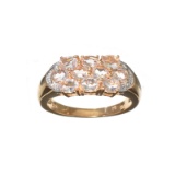 APP: 1.1k Fine Jewelry 1.50CT Oval Cut Morganite Over Rose Gold Sterling Silver Ring