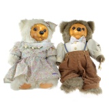 Robert Raikes Alec And Allison Picnick - Pair Bears