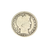 1907-D Barber Head Half Dollar Coin