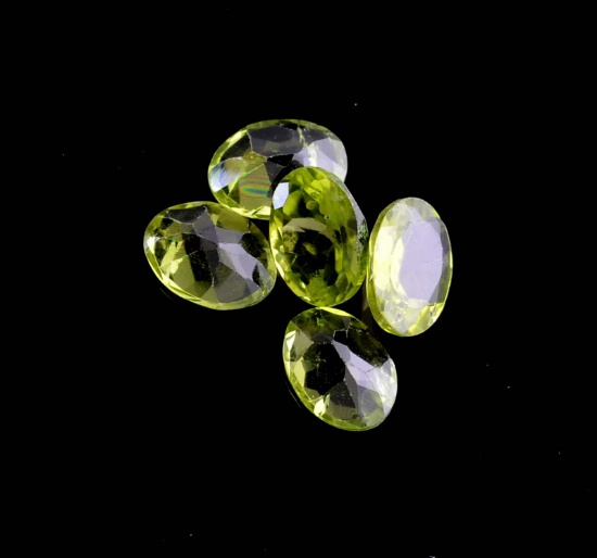 APP: 1.2k 6.18CT Oval Cut Green Peridot Parcel