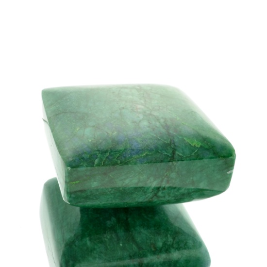 APP: 11.7k 3,856.00CT Square Cut Green Beryl Emerald Gemstone