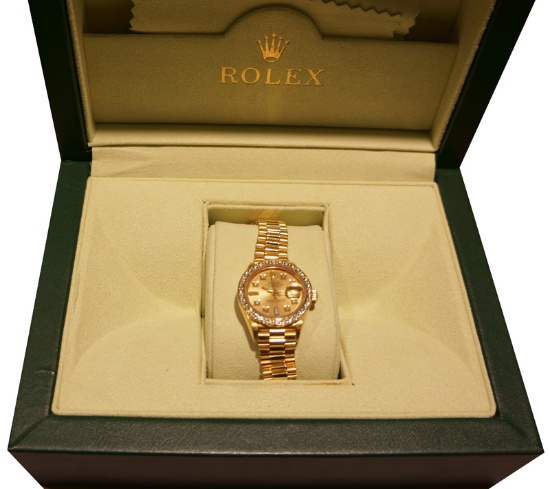 *18kt Yellow Gold Lady's Rolex Datejust Watch -P-