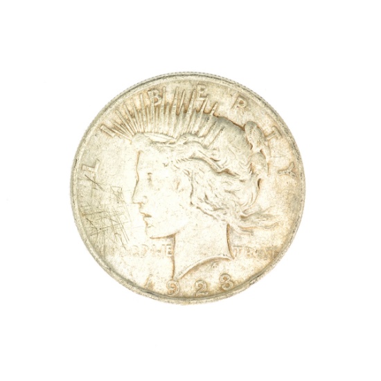 1923 U.S. Peace Type Silver Dollar Coin