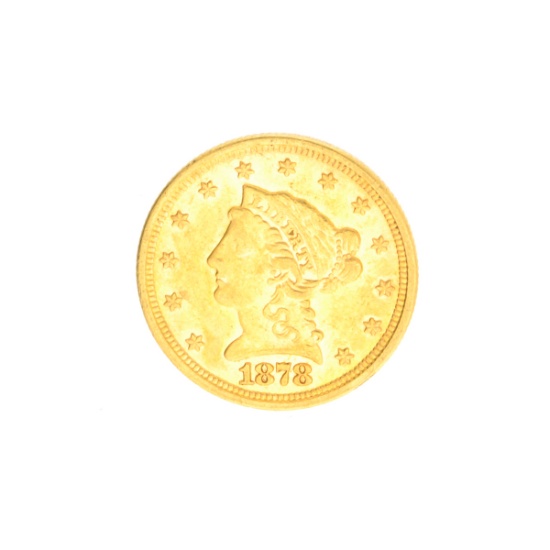 Very Rare 1878-S $2.50 U.S. Liberty Head Gold Coin Great Investment