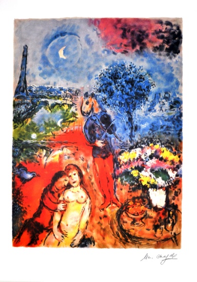 MARC CHAGALL (After) Serenade Print, I271 of 500