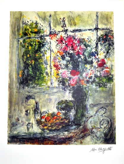 MARC CHAGALL (After) Still Life Print, 385 of 500