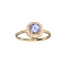 APP: 2.8k Fine Jewelry Designer Sebastian 14 KT Gold, 1.20CT Blue Tanzanite And Diamond Ring