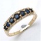 *Fine Jewelry 14K Gold, 2.85CT Blue Sapphire And White Round Diamond Ring (Q-R19276BSAPHWD-14KY)
